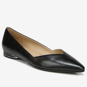 Naturalizer Havana Leather Flats Pointed Toe Closed Toe Black 9 1/2